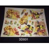 3D Embossed / Gilded Decoupage sheet - Fruit