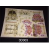 3D Embossed / Gilded Decoupage sheet - Tulips and Daisies