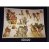 3D Embossed / Gilded Decoupage sheet - Stags & Deers