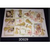3D Embossed / Gilded Decoupage sheet - Cherubs