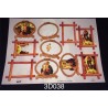 3D Embossed / Gilded Decoupage sheet - Mary Jesus & Picture Frames