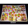 3D Embossed / Gilded Decoupage sheet - Boys Girls Happy Birthday & Balloons