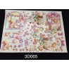 3D Embossed / Gilded Decoupage sheet - Baby Girl