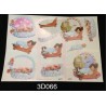 3D Embossed / Gilded Decoupage sheet - Baby Boy