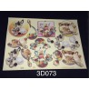 3D Embossed / Gilded Decoupage sheet - Tea & Coffee Service