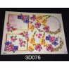 3D Embossed / Gilded Decoupage sheet - Picture Frames & Flowers