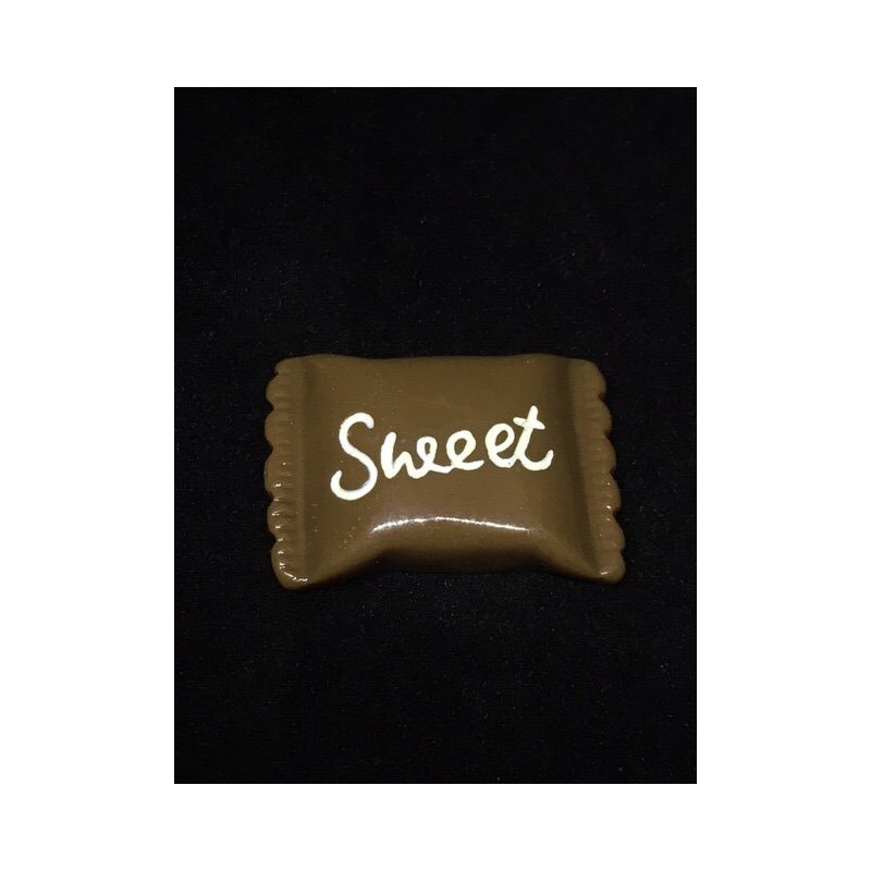 Brown Resin Kawaii Sweet Flatback Cabochon