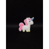 White Rubber Kawaii Unicorn Flatback Cabochon