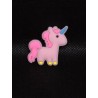 Pink Rubber Kawaii Unicorn Flatback Cabochon
